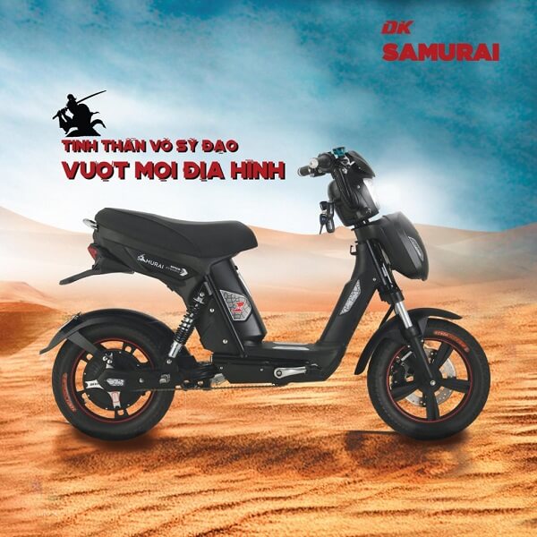 Xe đạp điện DK Samurai – Đen bứt phá mọi địa hình.