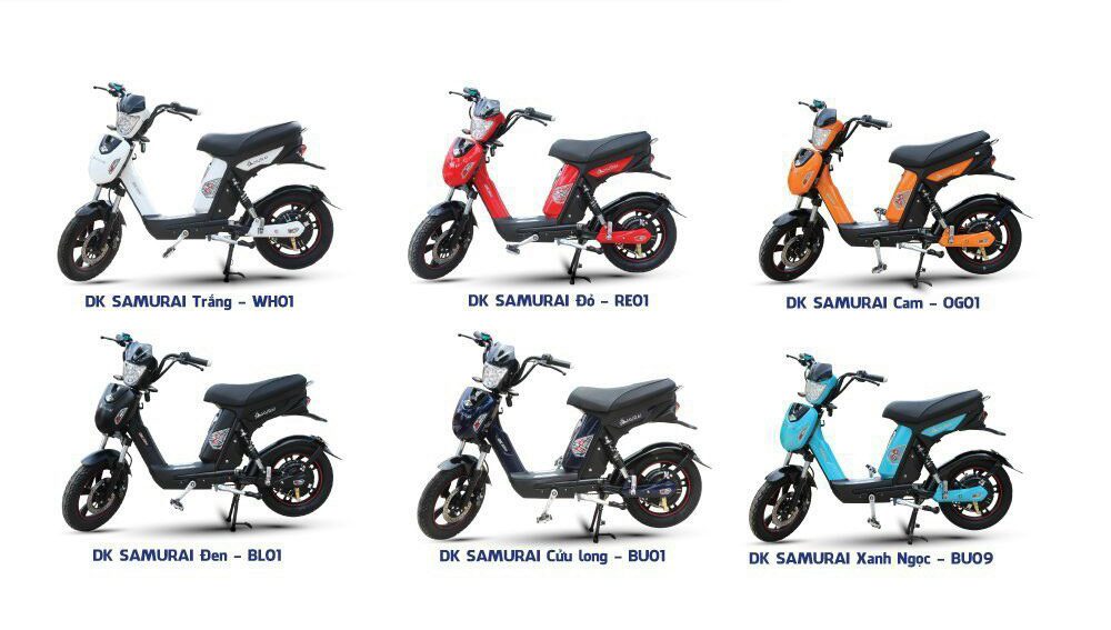xe đạp điện DkSamurai III đa dạng màu sắc