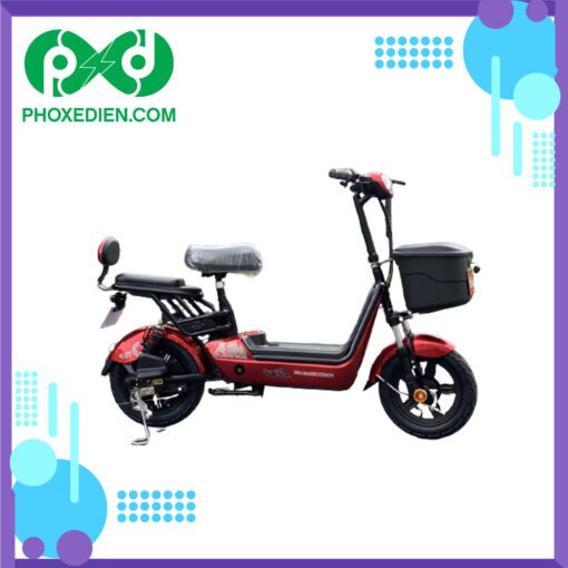 Xe đạp điện Lixi - Màu đỏ