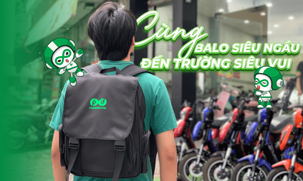 Back To School cùng Balo Chất từ Phố Xe Điện 25 cùng balo siêu ngầu đến trường siêu vui
