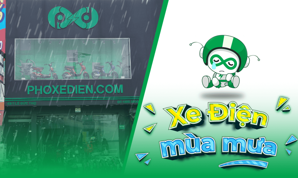 Những lưu ý khi sử dụng xe điện trong mùa mưa 26 lưu ý xe điện mùa mưa