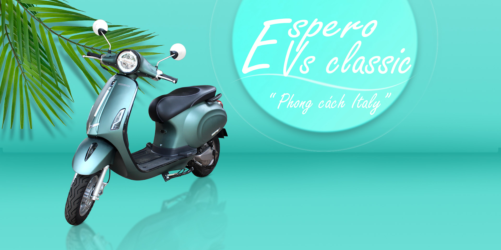 Xe máy điện an toàn cho học sinh nữ cấp 3 Vespa Classic Espero