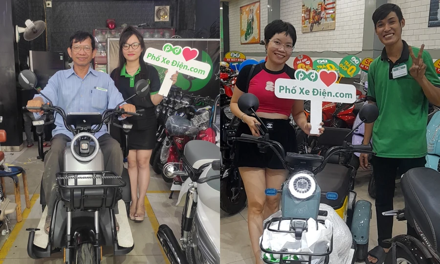 Xe ba bánh điện có được lưu thông trên đường phố? Cần bằng lái gì? 2 feedback-khach-hang-mua-xe-dien-ba-banh-tai-Phoxedien