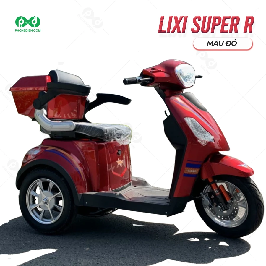 Top 6 thương hiệu Xe điện 3 bánh đi đầm, nhiều tính năng, dễ xài, pin khỏe. 9 Lixi-Super-R-Do-800w-Phoxedien
