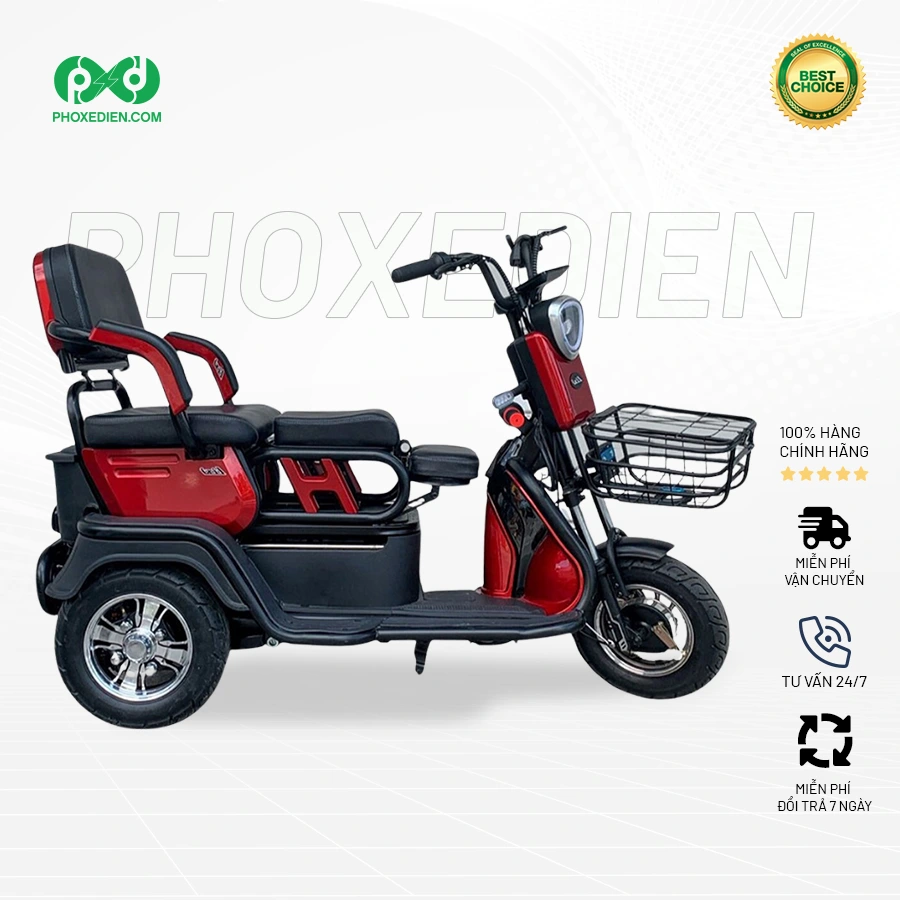 Top 6 thương hiệu Xe điện 3 bánh đi đầm, nhiều tính năng, dễ xài, pin khỏe. 7 Lixi-chu-H-2-cho-ngoi-Phoxedien