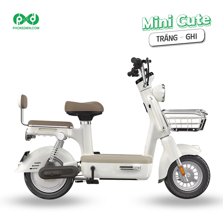 Xe đạp điện Mini Cute 4 Mini-cute-trang-ghi-phoxedien