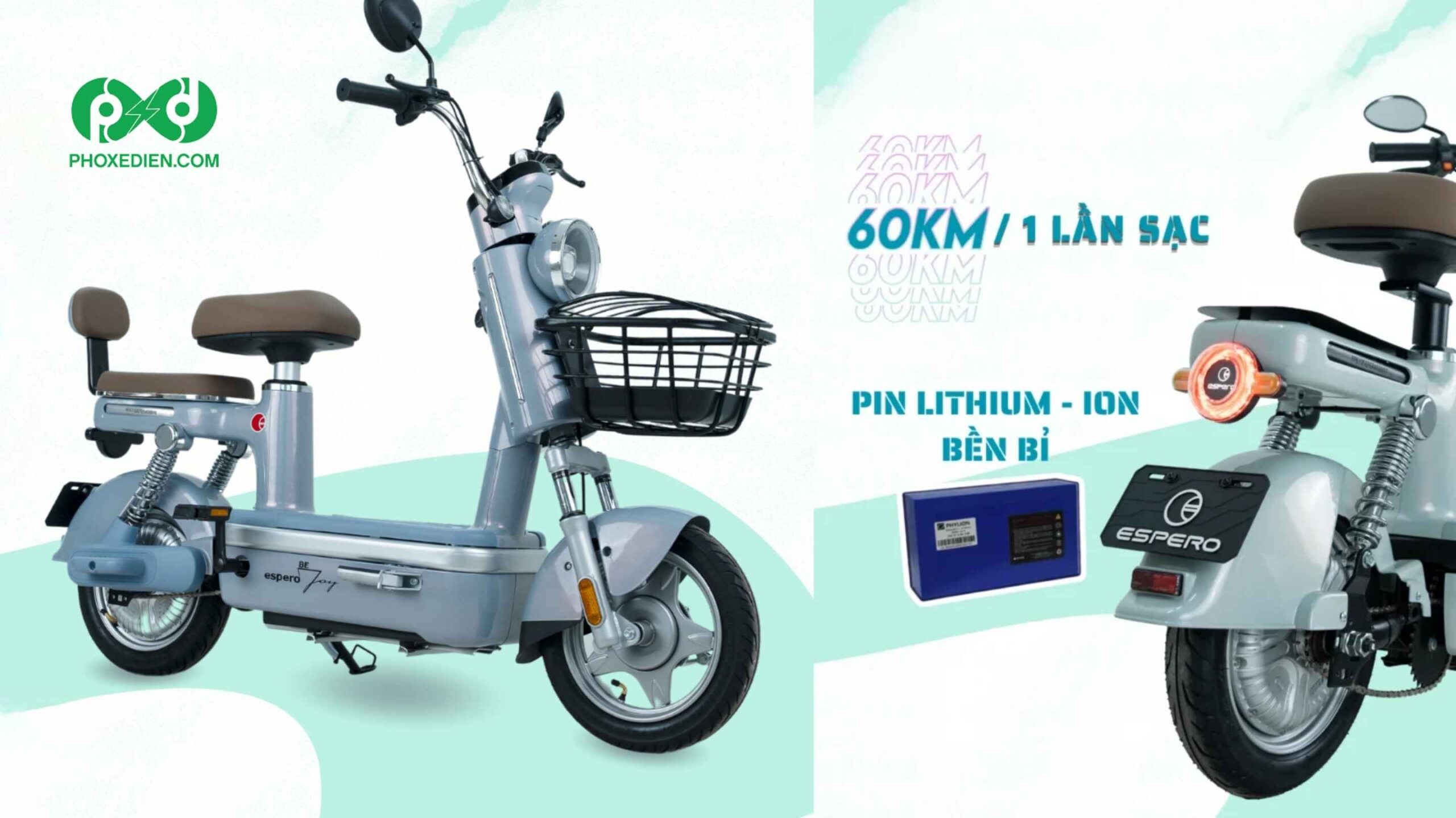 Top 5 mẫu xe máy điện dưới 15 triệu hiện đại đáng chú ý 6 Xe Đạp Điện Espero Bejoy
