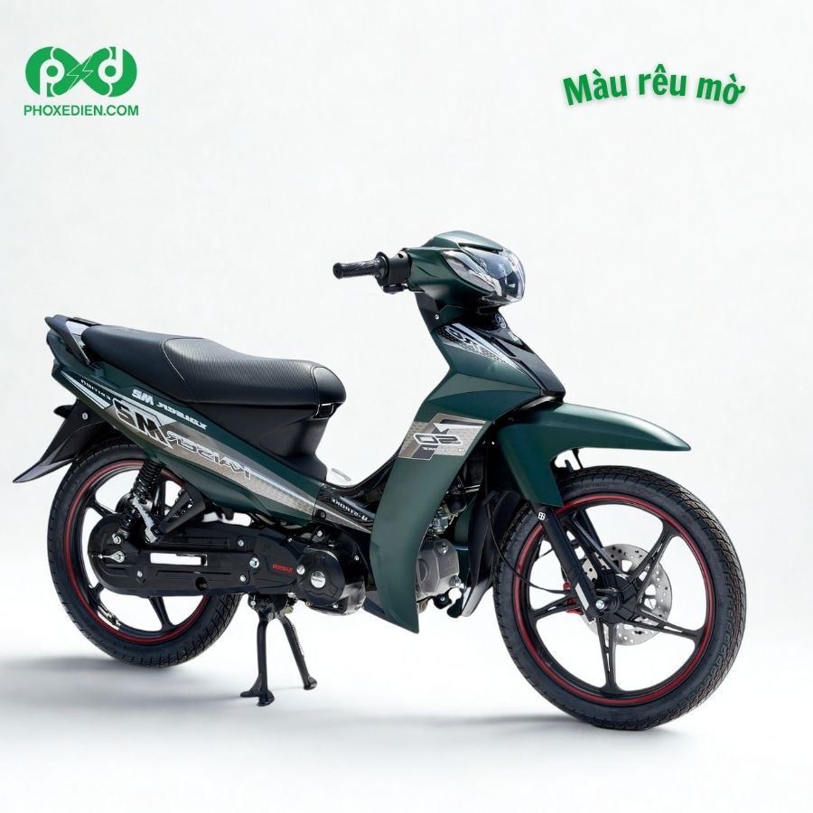 Xe số 50cc Kaiser M2 5 xe số kaiser màu rêu mờ