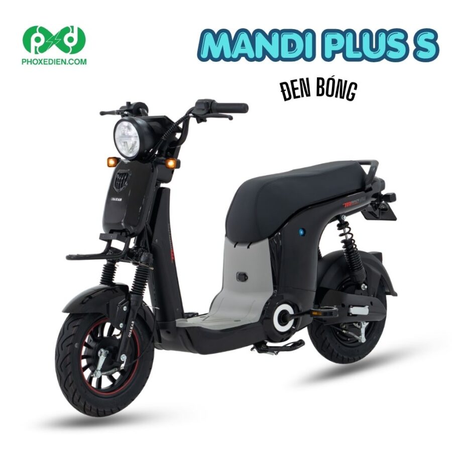 Xe điện Mandi Plus S đen bóng