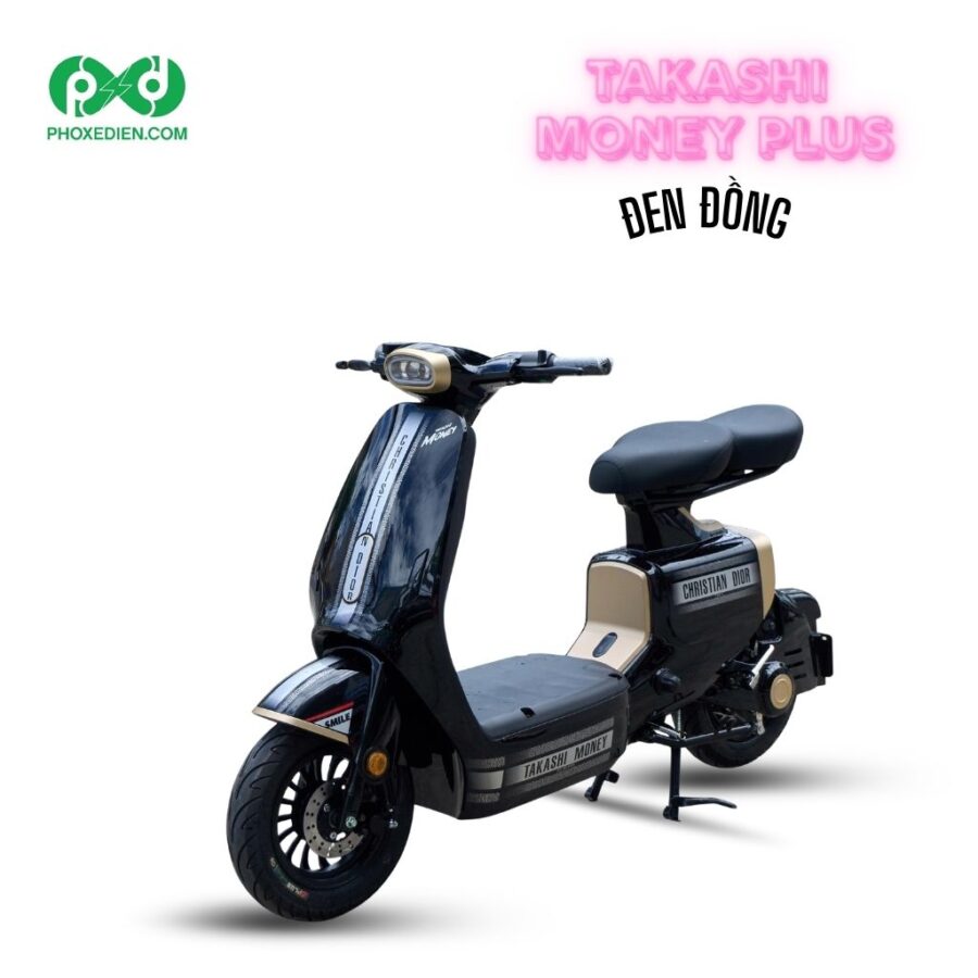 Xe điện Takashi Money Plus đen đồng