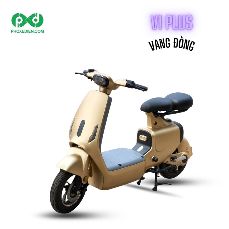 Xe điện V1 Plus vàng đồng