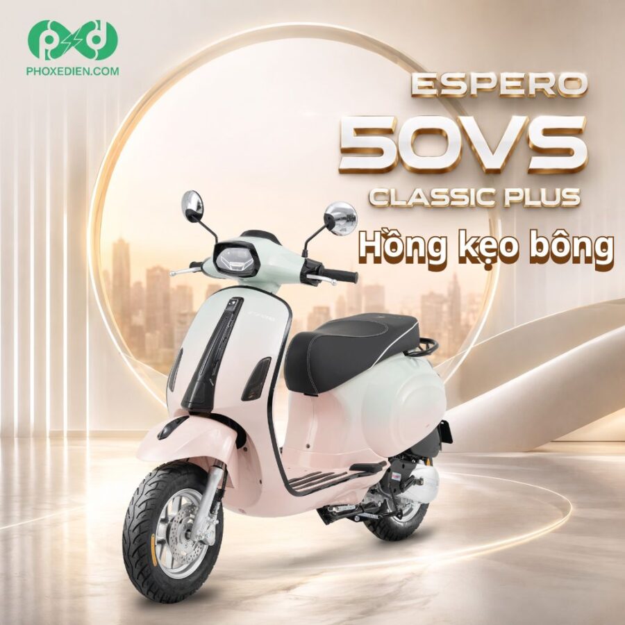 Xe ga ESPERO 50VS Classic Plus hồng kẹo bông