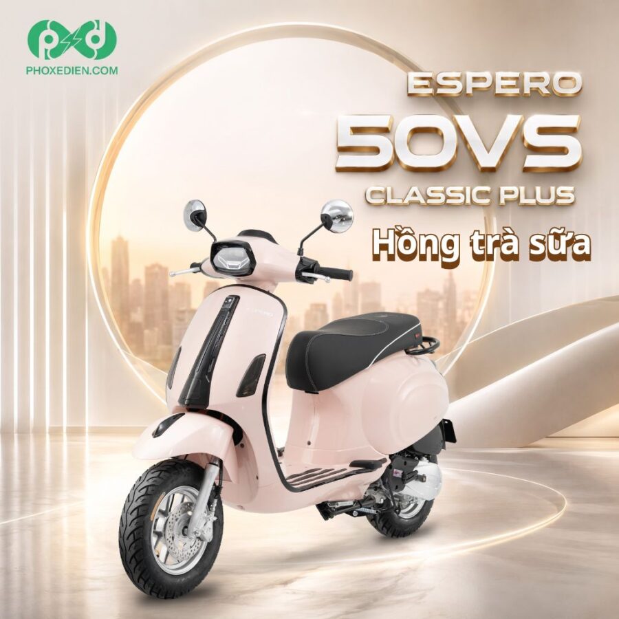 Xe ga ESPERO 50VS Classic Plus hồng trà sữa